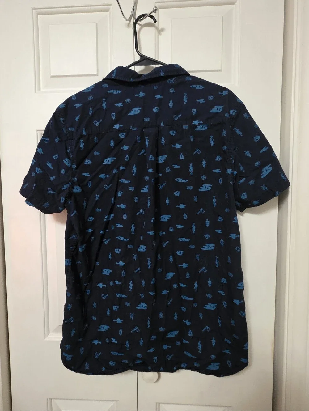 The North Face Baytrail Pattern Short Sleeve Shirt Camping Size Large